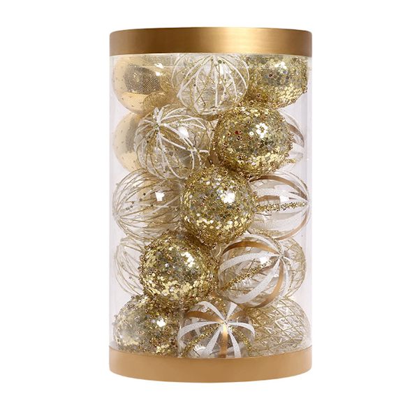 6cm Christmas Decorations, 25pcs Xmas Tree Hanging Ball Xmas