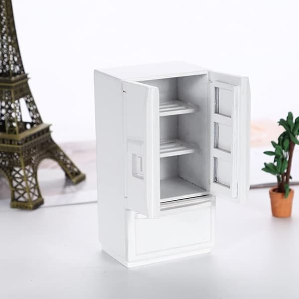 Miniatyr Trädockhus DIY-kit 1:12 Skala Dockhusmöbler