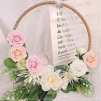 Kunstige Roser, 25 stk. Dekorative Blomster Fake Roser