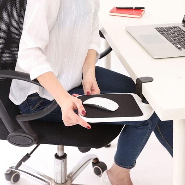 Under-Desk Musmatta, Enkel Klämma-På Musmatta Roterande 360, Klämma på Musplattform