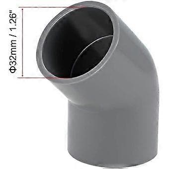 Grå 45 Graders Albue PVC Rørfitting, 10-pak 32mm Grå 45 Graders Albue PVC Rørfitting
