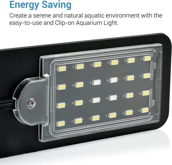 Ultratank LED-lys til små akvarier, Mini akvarieklemmelampe
