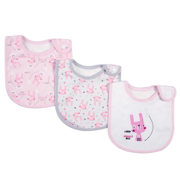 Babyhaklappar Mjuka och Absorberande Ekologisk Bomull Bandana Dregelhaklappar Set för Pojkar Flickor Nyfödda 0-36 Månader Style 3