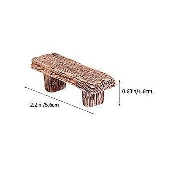 3 stk. Mini Benkemodeller Mini Husbenkpynt Miniatyr Benkemodell Dekor