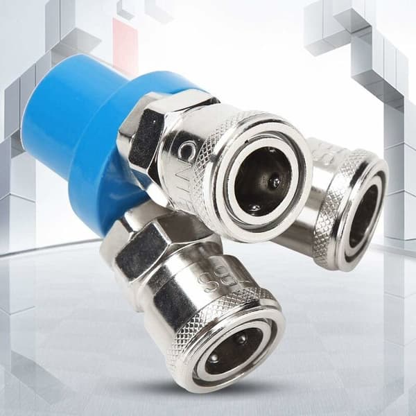 1/4\" C-Type 2/3 Vejs Splitter Kobling Pneumatisk Hurtigkobling Komp