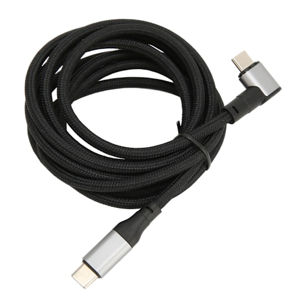 USB C Magnetisk Kabel Multifunktionell 480Mbps Dataöverföring PD 100W Laddning USB C till USB C Förlängningskabel med LED-Lampa