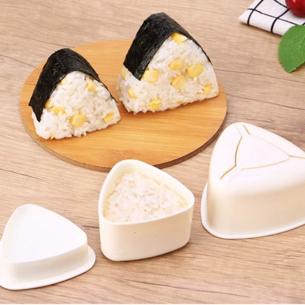 Onigiri-form triangel, 2 stycken risbollsformar, triangel