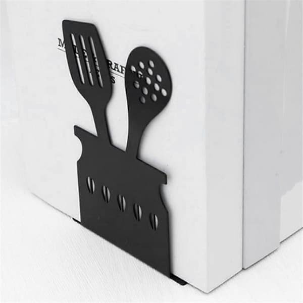 E-Dekorative hule bogstøtter med timeglasdesign i metal