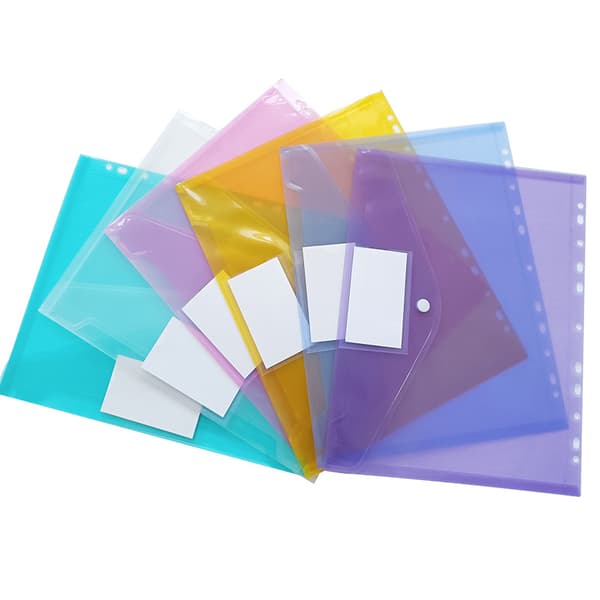 A4 Dokumentmappe - Transparent Lomme A4 Dokumenter Mapper Fold