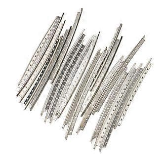 21x Basgitarrer Koppar Bandtråd Set 2.7mm Förskuren Bredd Silver()