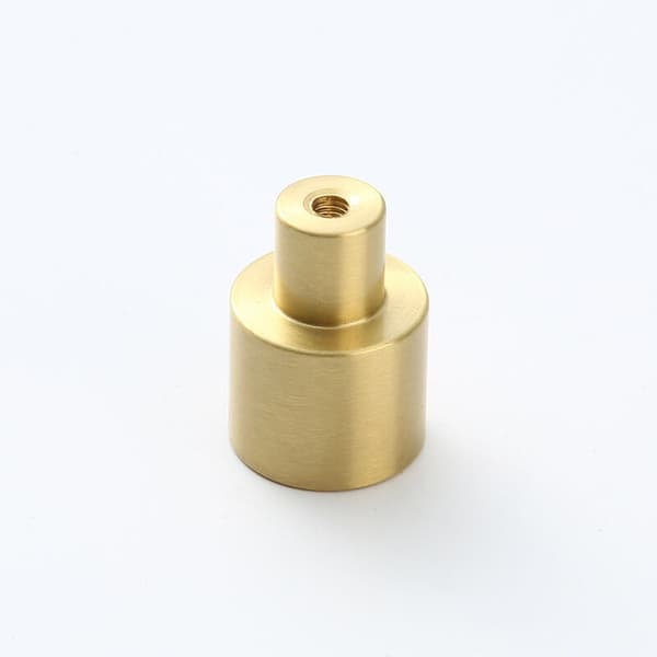 Set med 10 moderna köksskåpsknoppar i massiv mässing - 20 x 30 mm,