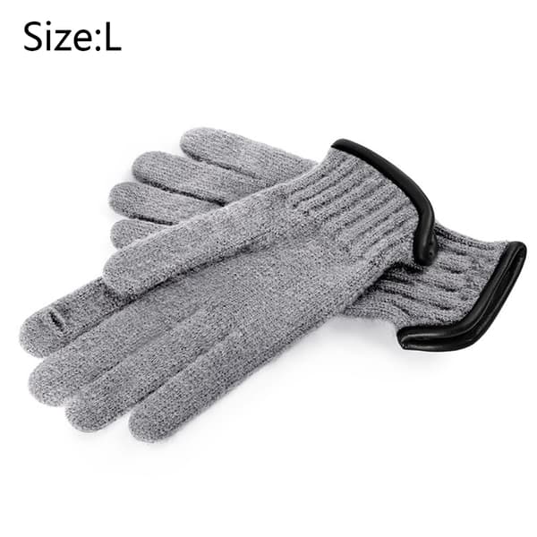 Grepp fleece varma damhandskar Pekskärm varma handskar stickade vinter