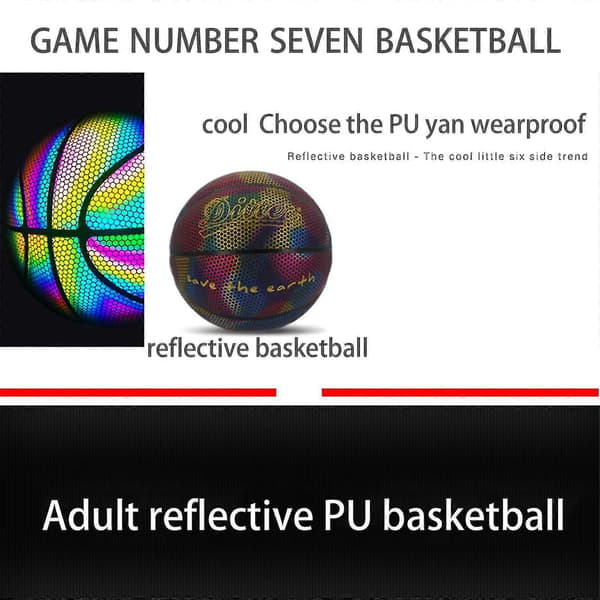 Holografisk Självlysande Reflekterande Basketboll Julklappar