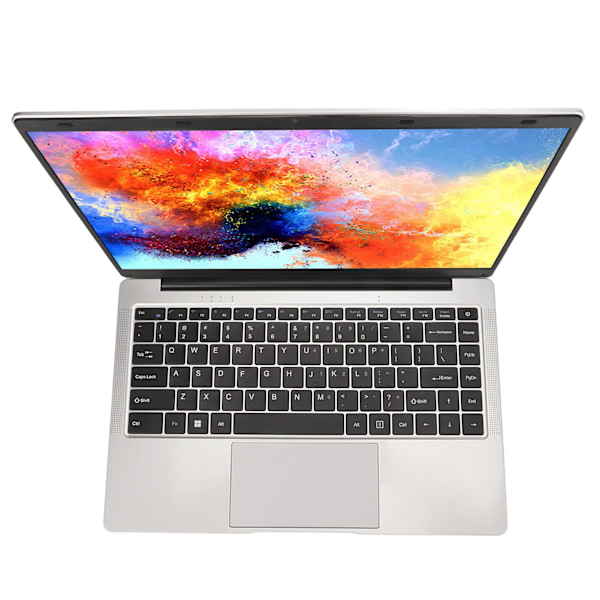 14-tums Laptop för Windows 11, Intel Celeron J4105 CPU 1920x1080 6GB RAM 256G SSD Notebook Dator 100‑240V 6+256G EU-kontakt