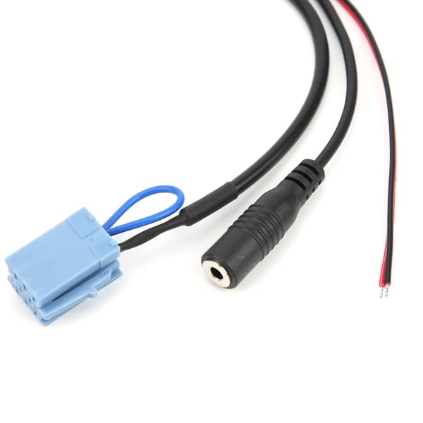 Bluetooth-ljudadapter för bilstereo AUX-ingång med mikrofon, handsfree-samtal, plug-and-play Bluetooth AUX-modul, anslutning av extern enhet, hög