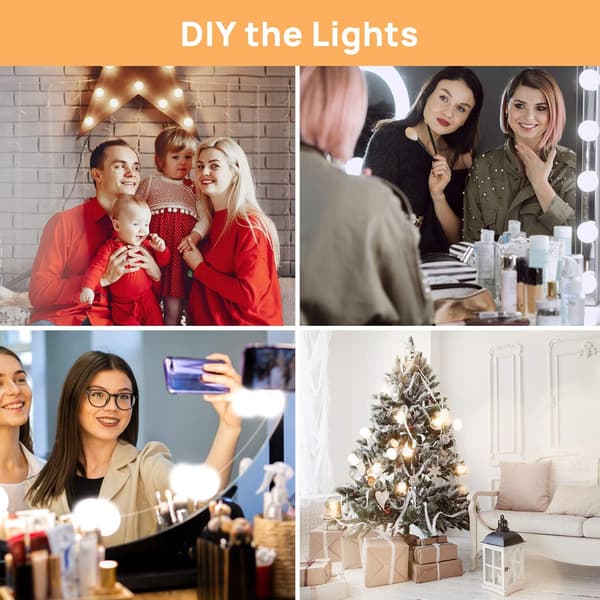 Hollywood Style LED Sminkespeil Lyssett - Sminkelys
