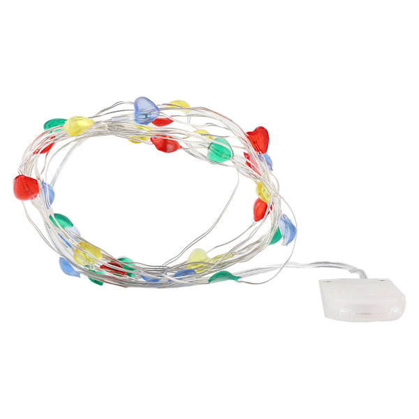 3m 30LEDs Fe-ljus ljusslinga Batteridriven Lampa Dekor för Jul Bröllop Festivaler (Flerfärgad)