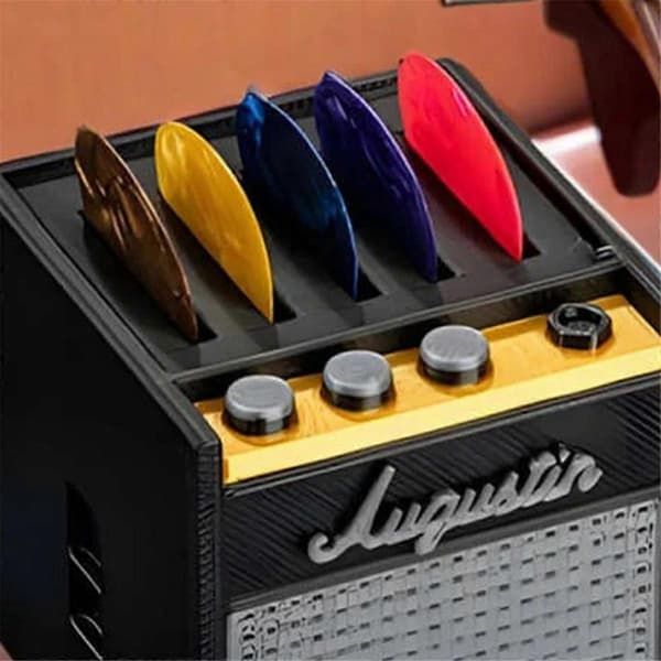 Gitarrplektrumhållare Plektrumhållare Gitarrförstärkare Högtalarplektrumhållare Retro Gitarrförstärkarmodell för Musiker Gitarrspelare