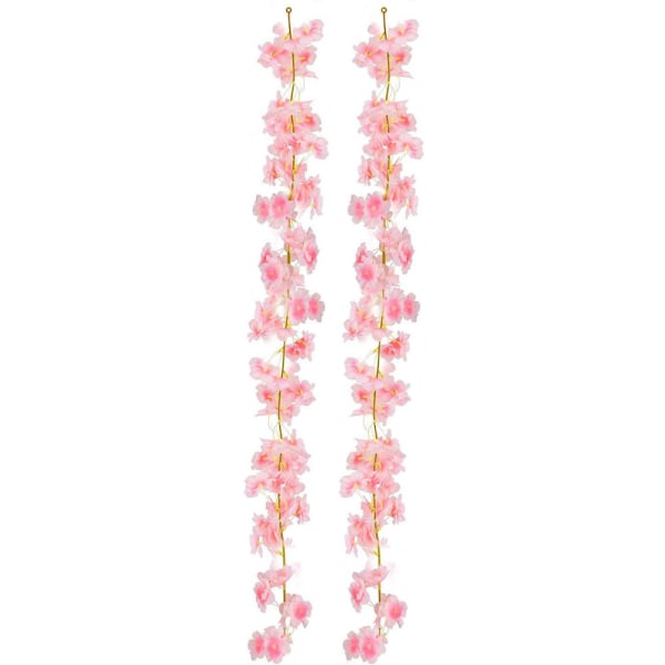 4st x 1,8m konstgjorda blommor körsbärsblommor krans, körsbär