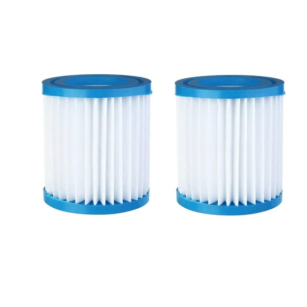 79*89mm, 2-pack Poolfilter, Poolrengöringsfilterelement, P