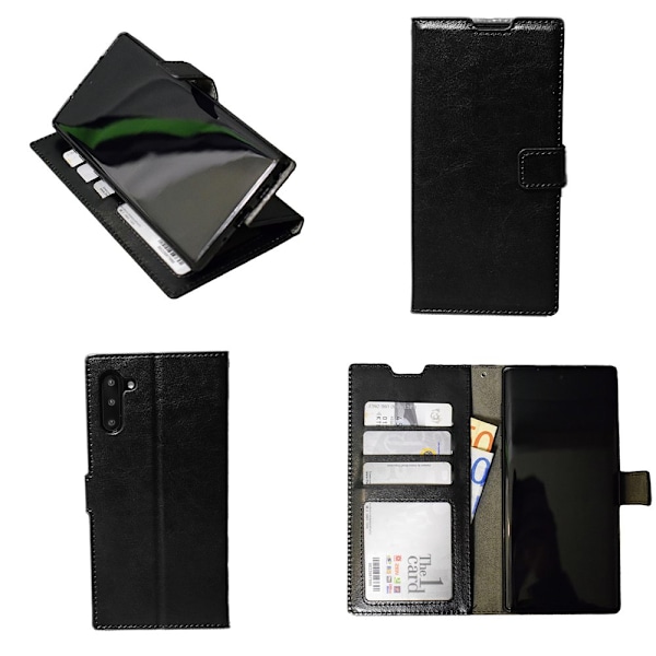 Skydda din Note10 med läderfodral! Brun Brun