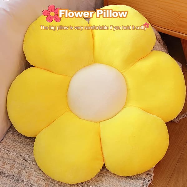 Sofa, gulv eller soveromspute - 50 cm - Gul