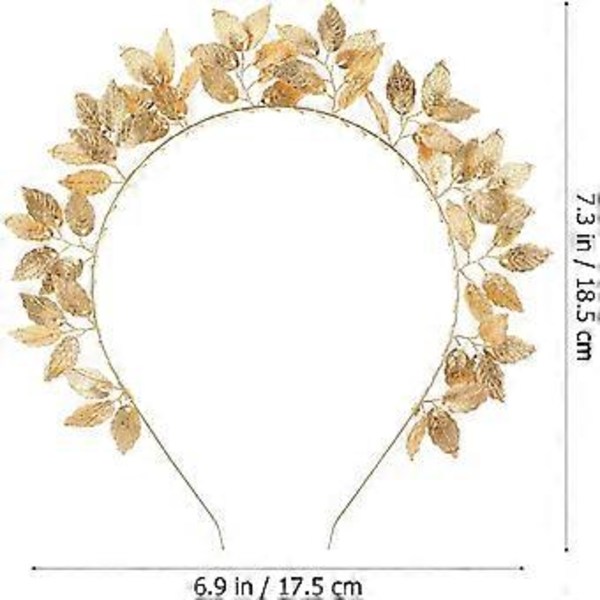 Blad Hodebånd Gresk Hodebånd Gudinne Kostyme Tilbehør for Bryllup (Gull)