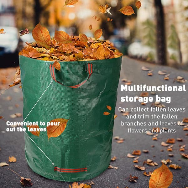 Puutarhajätepussit 3x120L, Erittäin vahva polypropeeni (PP) puutarha