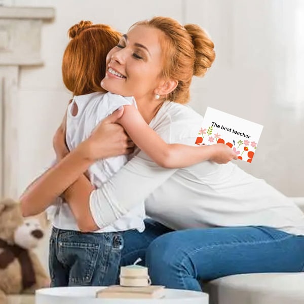 Presentkortsset för lärarappreciering, tackkort till lärare med