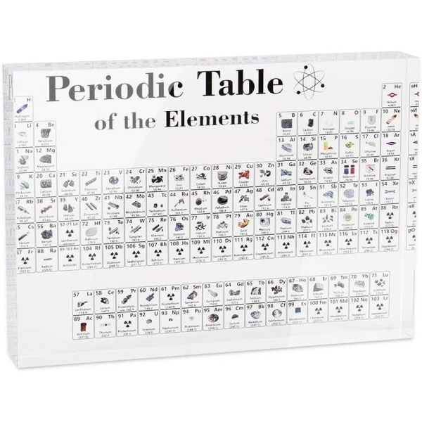Grundämnens periodiska system, akryl periodiska systemet Display med
