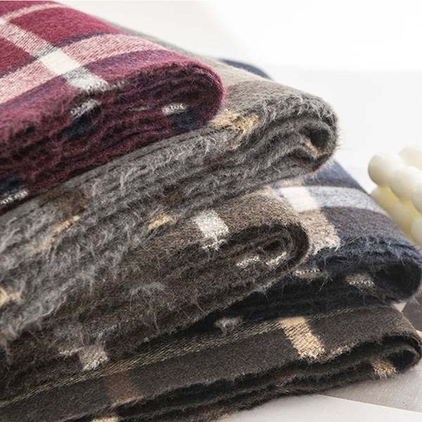 1 enkel rutig halsduk dammode pendlare faux kashmir