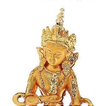 7,5 cm Hög Liten Meditations Lotus Buddha Staty Buddhistisk Figurin Välsignelse()