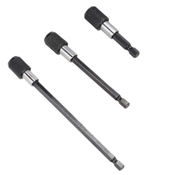 Magnetisk Borrförlängare Snabbkopplings Skruvmejsel Bitshållare Sexkantsskaft Förlängningschuck Adapter Set Snabbväxlings Bitshållare Hållbart Krom Vanadin
