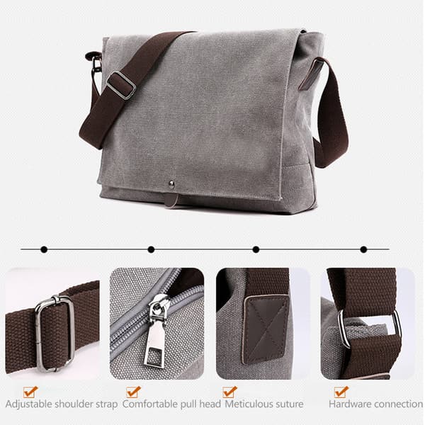 Canvas messenger taske Mode skuldertaske Fritid