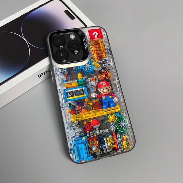 Mekanisk Mario Telefoncover - Kompatibel med iPhone 14 Pro A