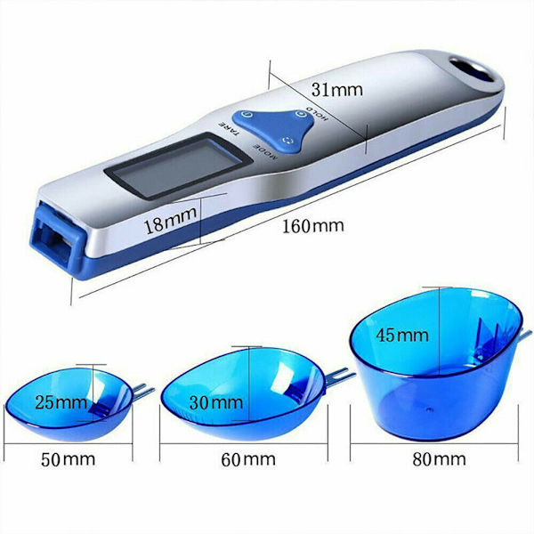 500g/0,1g Digital köksskedvåg Gram Elektronisk LCD