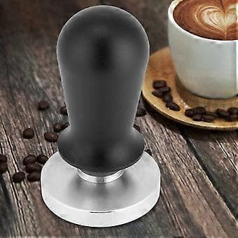 58mm/51mm Kaffetamper i rustfritt stål, flat base, espressobønner, pressverktøy 51mm