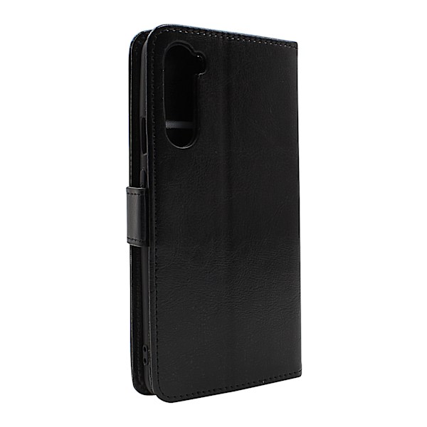 Crazy Horse Wallet OnePlus Nord (Svart) Lila Lila