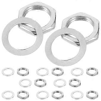 10 set gitarrsadel sexkantsskruv 6,35 mm elgitarr utbytbar del