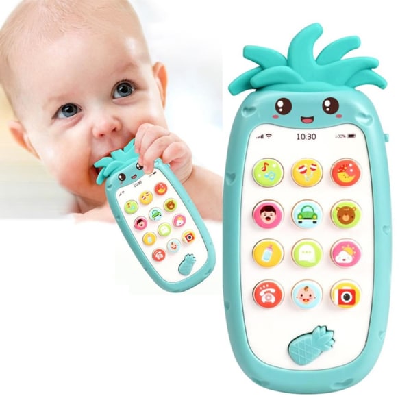 Babytelefonleksaker med ljus och musik, tidig pedagogisk inlärning
