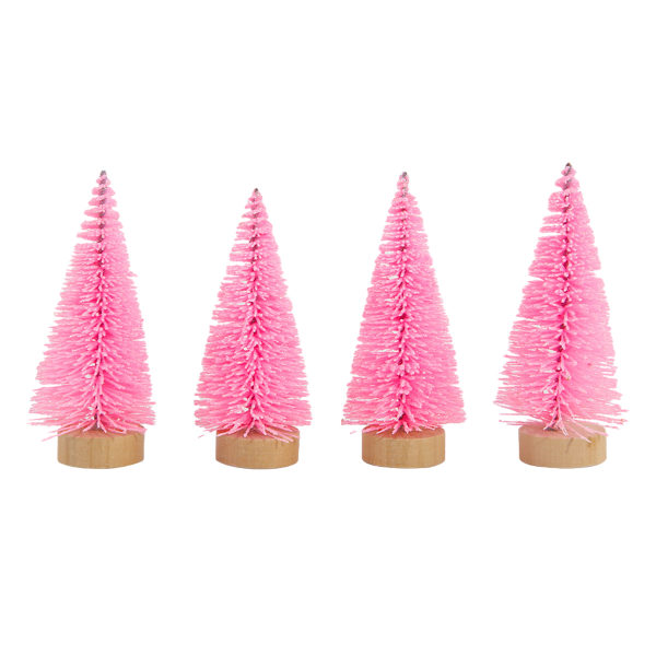 Mini Christmas Trees for Christmas Decor, 4Pcs Artificial