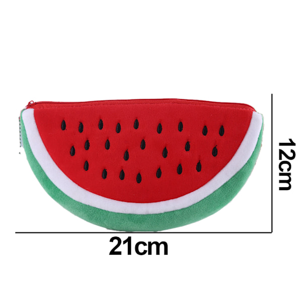 Söt pennfodral i form av en stor vattenmelon med stor volym