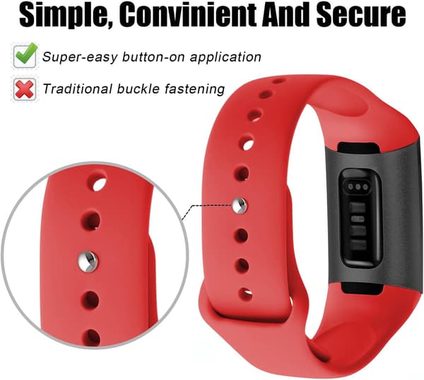 Fitbit Charge 3 Armband/Fitbit Charge 4 Armband, Klassisk Justerbar