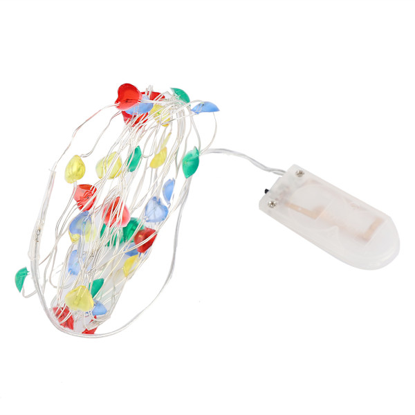 3m 30LEDs Fe-ljus ljusslinga Batteridriven Lampa Dekor för Jul Bröllop Festivaler (Flerfärgad)