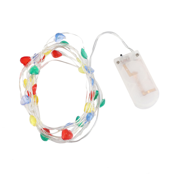 3m 30 LEDs Fairy String Light Batteridriven lampdekor för julbröllopsfestivaler (flerfärgad)