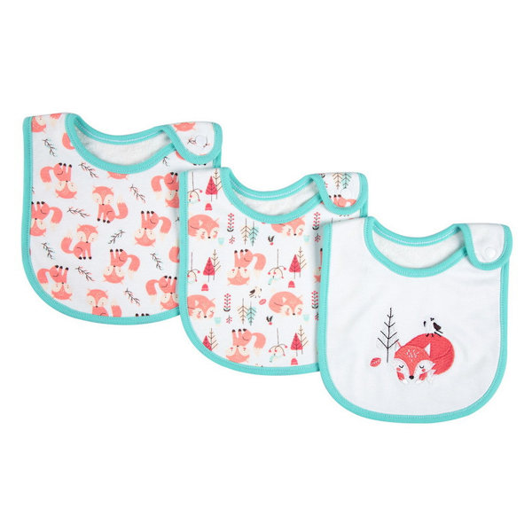 Babyhaklappar Mjuka och Absorberande Ekologisk Bomull Bandana Dregelhaklappar Set för Pojkar Flickor Nyfödda 0-36 Månader Style 1