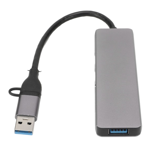 USB C Hub 6 i 1 USB3.0 3xUSB Portar 5Gbps Överföring Avancerat Chipset Portabel Dockningsstation för Hemmakontor Resor