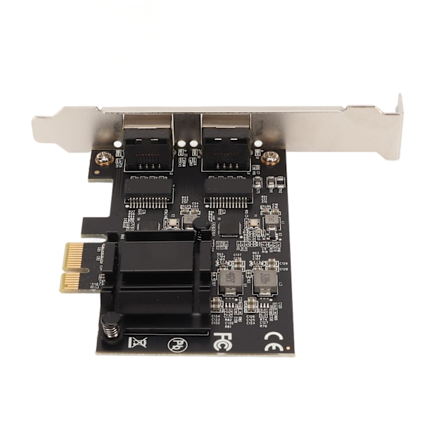 PCIe Nätverkskort Dubbla Portar RTL8125BG Chip 2500 1000 100Mbps 2.5GBase T PCIe Internetadapter för Stationära Datorer PC-Servrar
