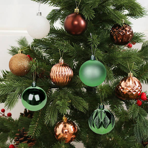30 Pcs Christmas Ball Ornaments 6cm Shatterproof Christmas Tree