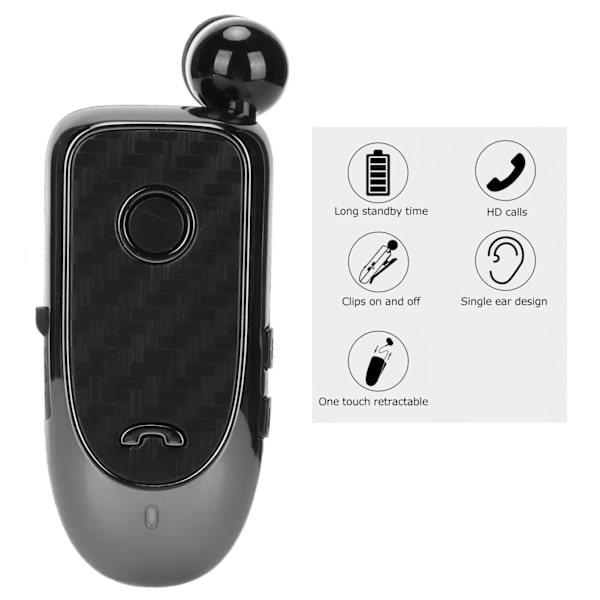 Trådlöst headset för mobiltelefon, Bluetooth 5.4-headset med tydliga samtal och brusreducering, 20 timmars samtalstid &amp; 180 dagars standby för iPhone Android